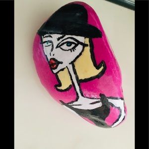 Hand painted rock by lily